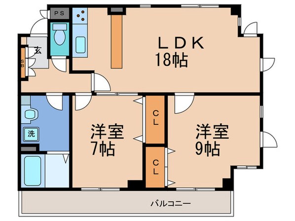 ベルヴェデ－レ利倉の物件間取画像